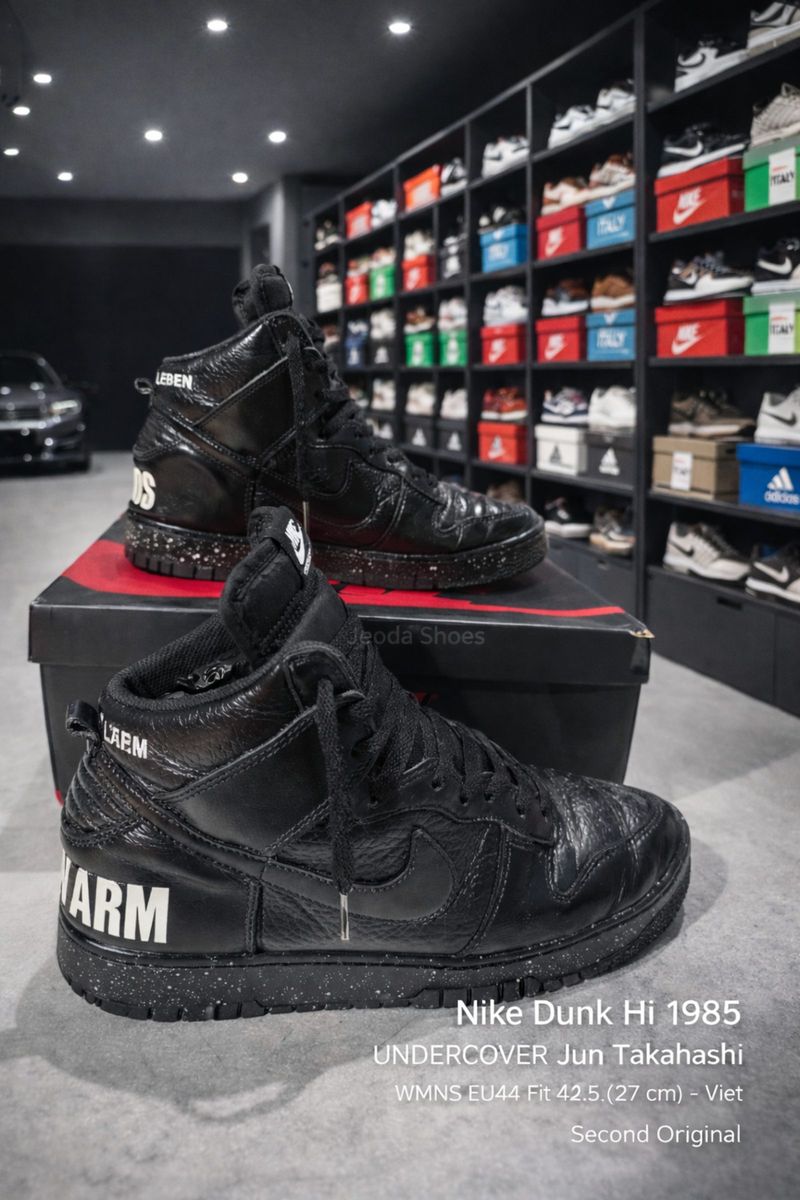 Nike Dunk Hi Undercover Chaos Black Jun Takahashi Size 42.5 - Preloved