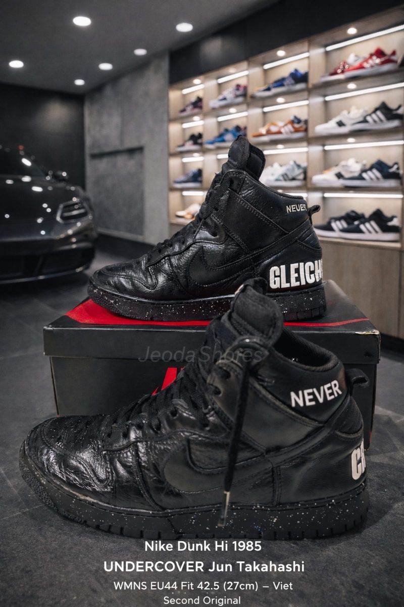 Nike Dunk Hi Undercover Chaos Black Jun Takahashi Size 42.5 - Preloved
