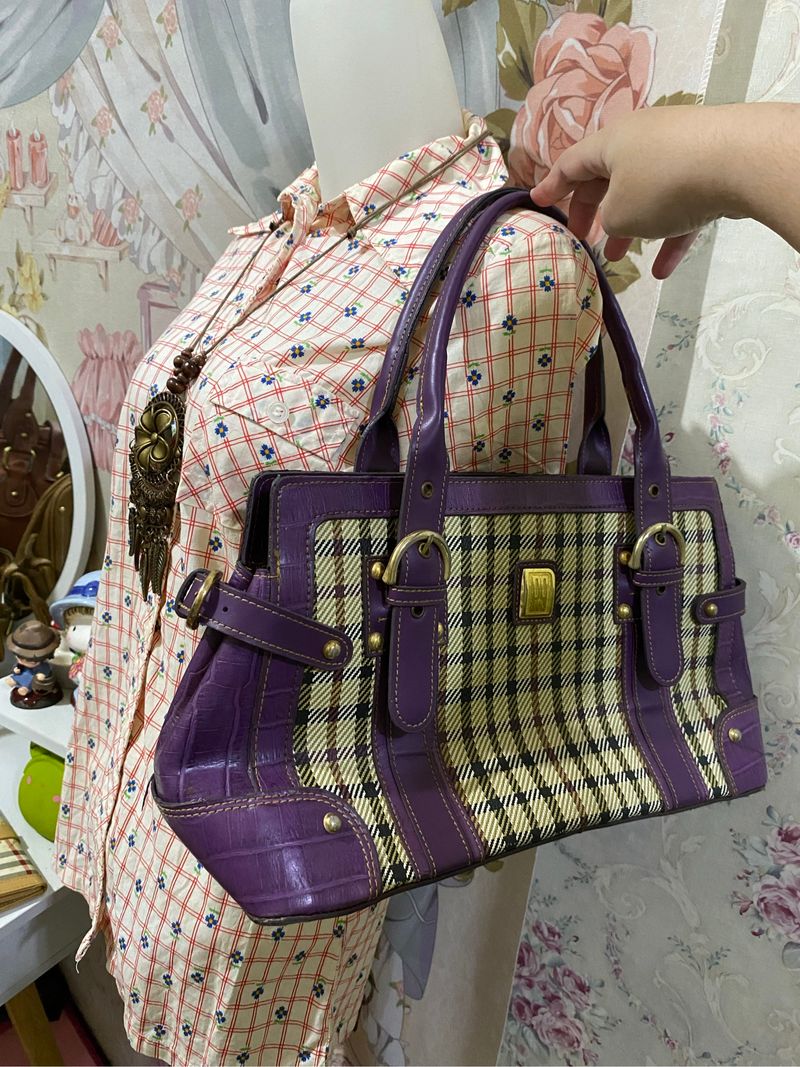 tartan plaid totebag, foto 5