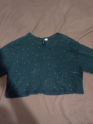 crop tops (h&m) dan long sleeves crop tops