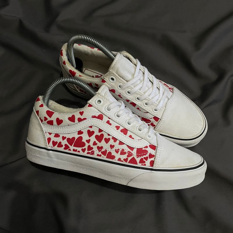 VANS Gorpcore Casual Sneakers Wanita white red, foto 2