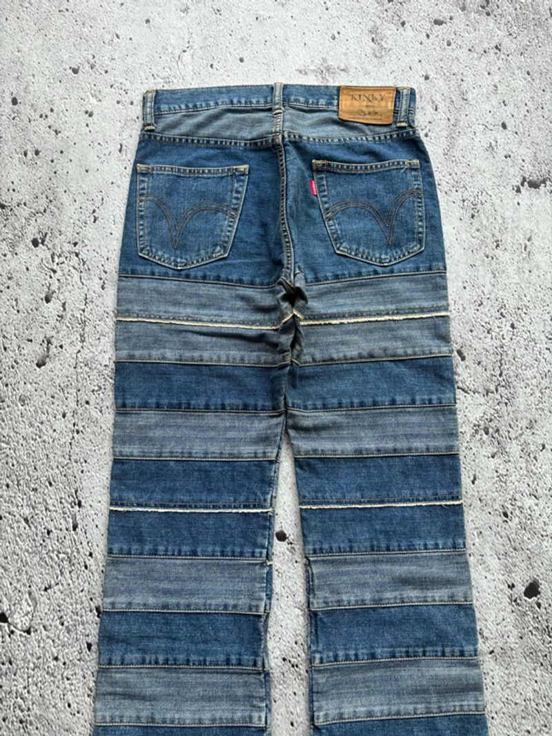 Hysteric Glamour Jeans Pria blue, foto 4
