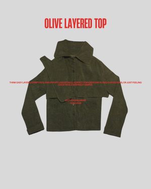 Olive Layered Top