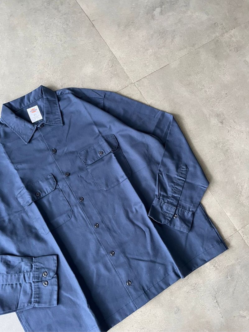 Dickies LS workshirt Navy, foto 2