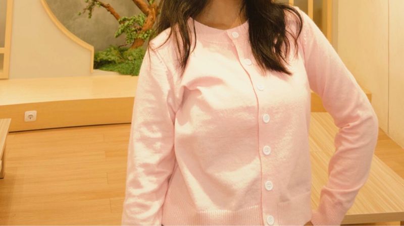 baby pink cardigan, foto 2