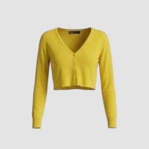 crop top cardigan wanita