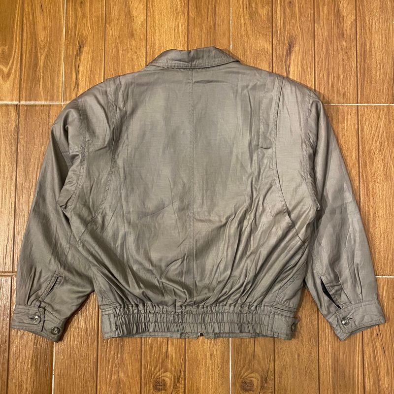 Vintage Bomber jacket Pria silver, foto 3