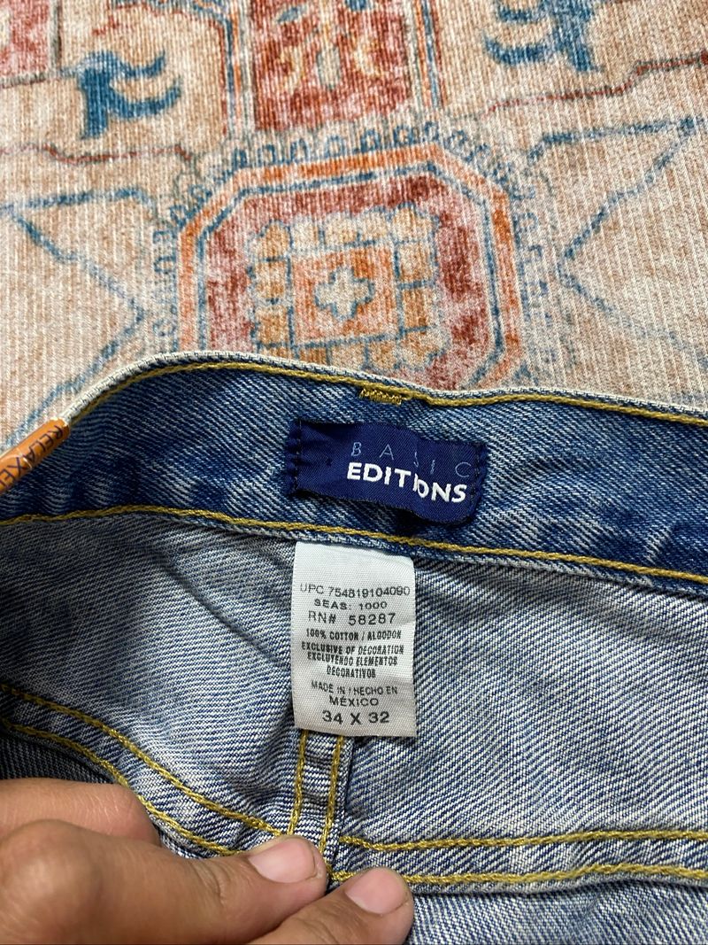 LONGPANTS DENIM Y2K BASIC EDITION ex BNWT MEXICO, foto 7