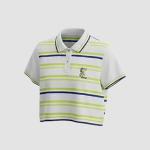 crop polo wanita