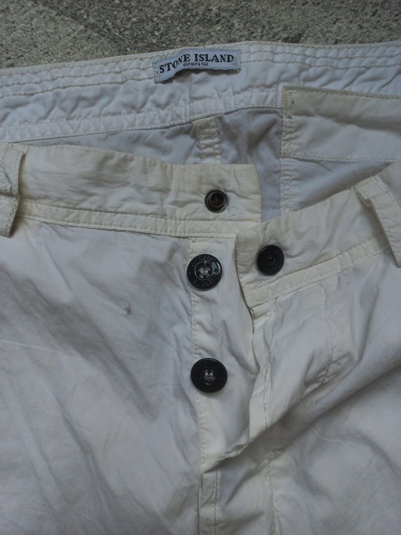 Authentic Stone Island Spring Summer 2007 long Pants White, foto 5