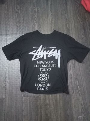 Stussy Streetwear T-shirt Pria black
