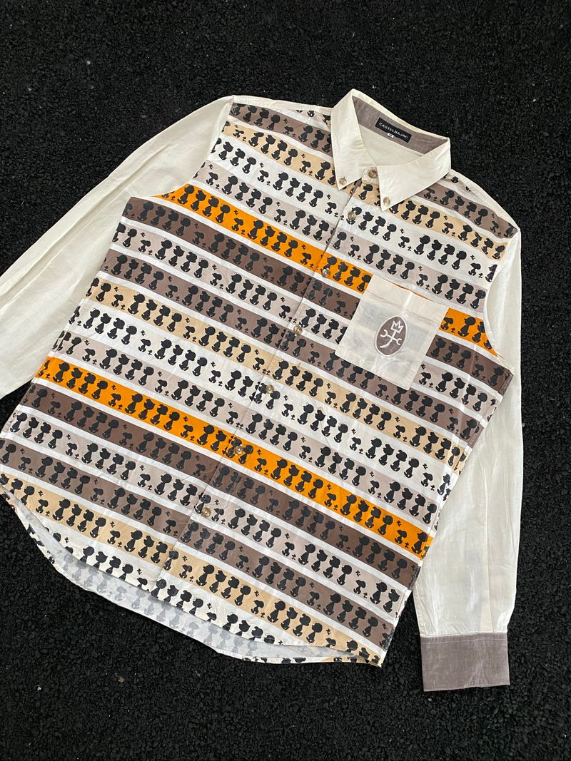 CASTELBAJAC x PEANUTS Fullprint L/S shirt button, foto 3