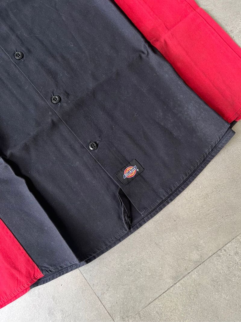 Dickies ss Workshirt twotone black red, foto 2
