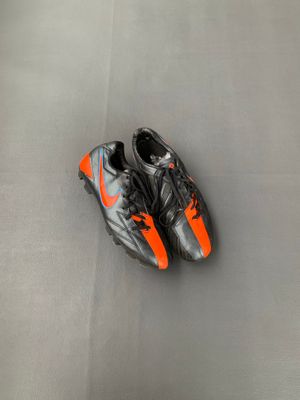 Nike T90 Laser IV Black Total Orange Blue