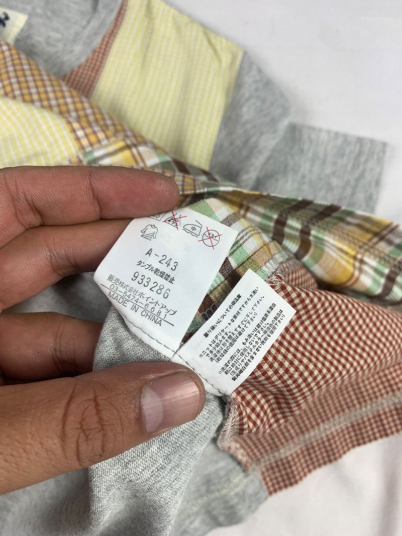 2000s Hai Sporting Gear Patchwork Tee (M), foto 10