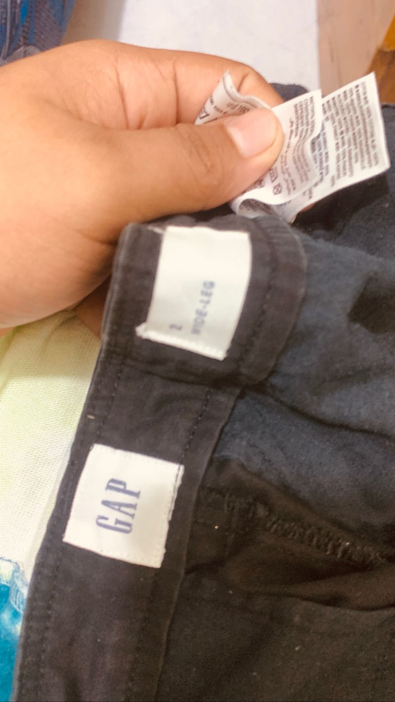 baggy jeans hitam (GAP), foto 3