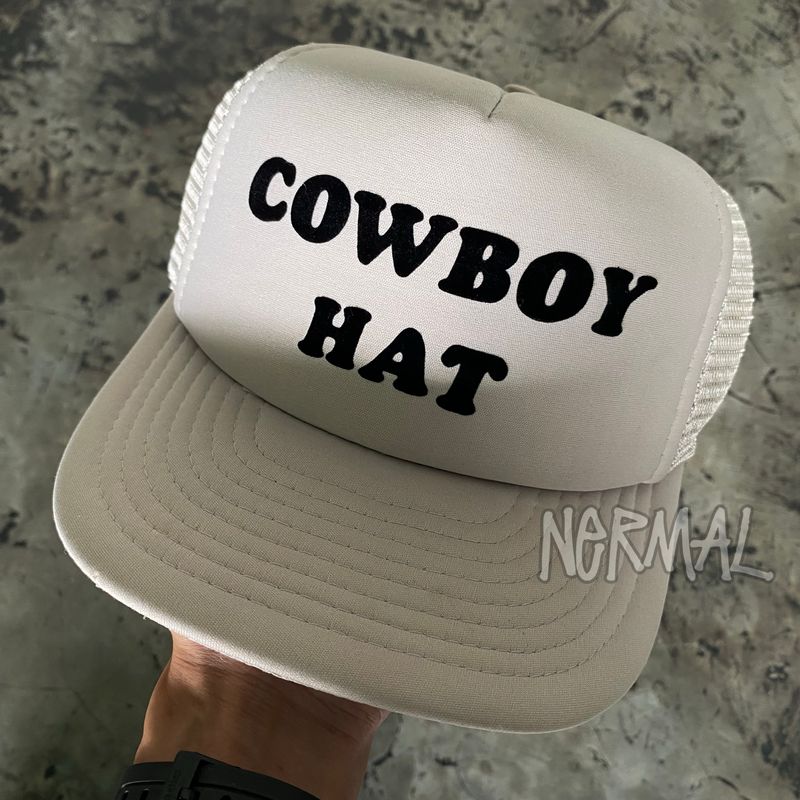 Vintage 90s Cowboy Hat Trucker Hat, foto 2