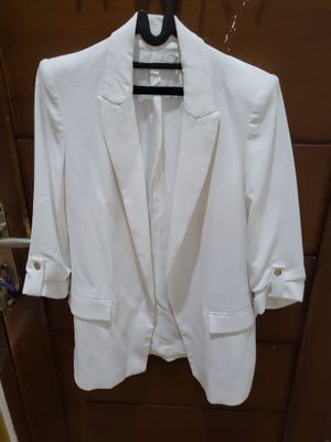 Zara blazer white colour