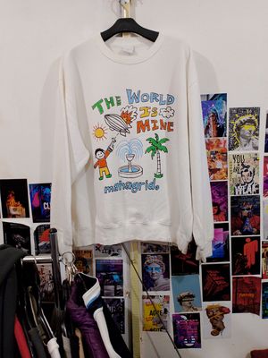 Mahagrid Streetwear Casual Sweater Pria white