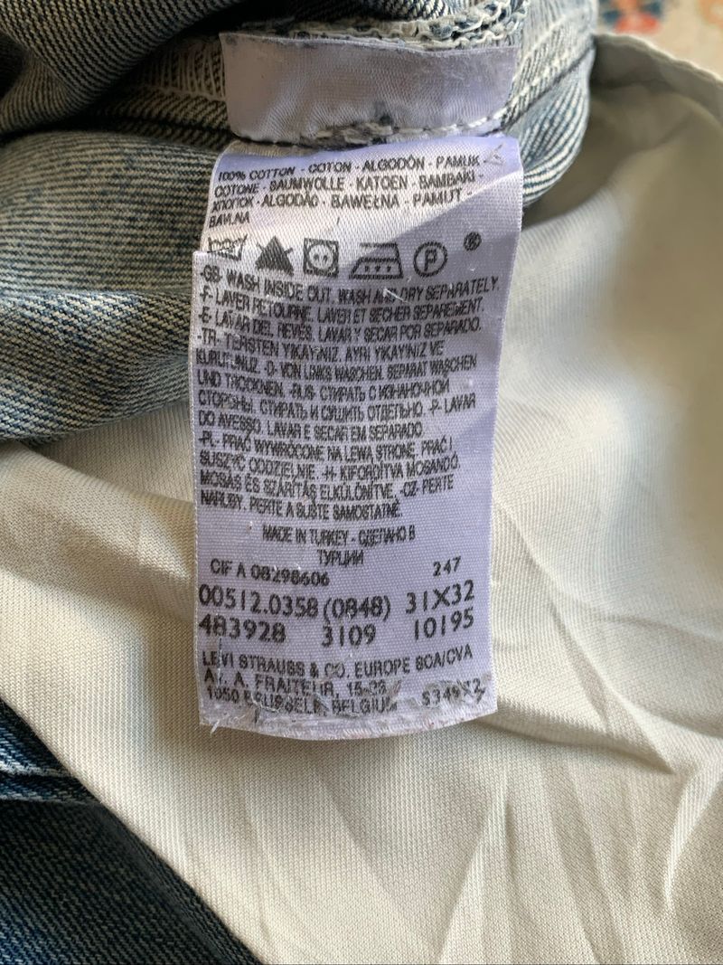 Levi’s 512 Bootcut Selvedge Buttonfly Jeans, foto 6