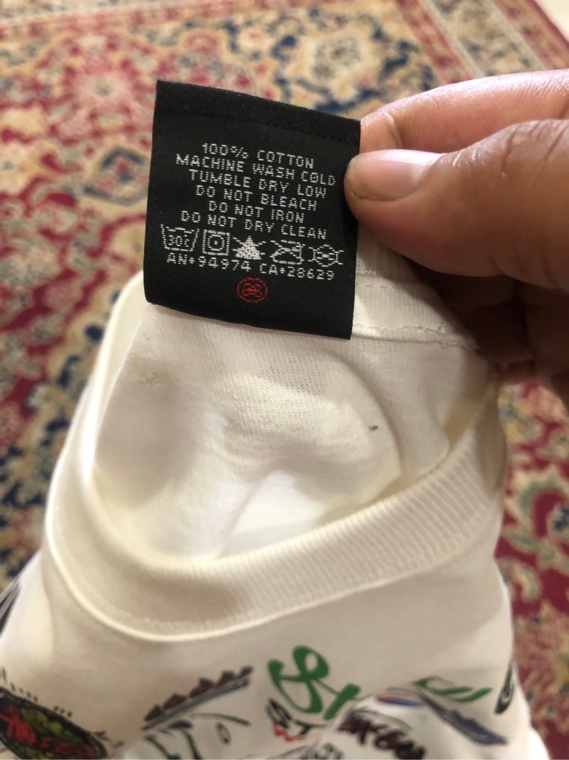 AOP stussy white Tshirt, foto 5