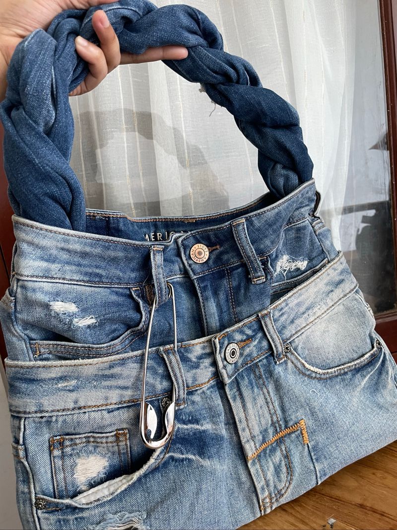 REWORKED BAG FROM ORIGINAL AMERICAN EAGLE JEANS, foto 5