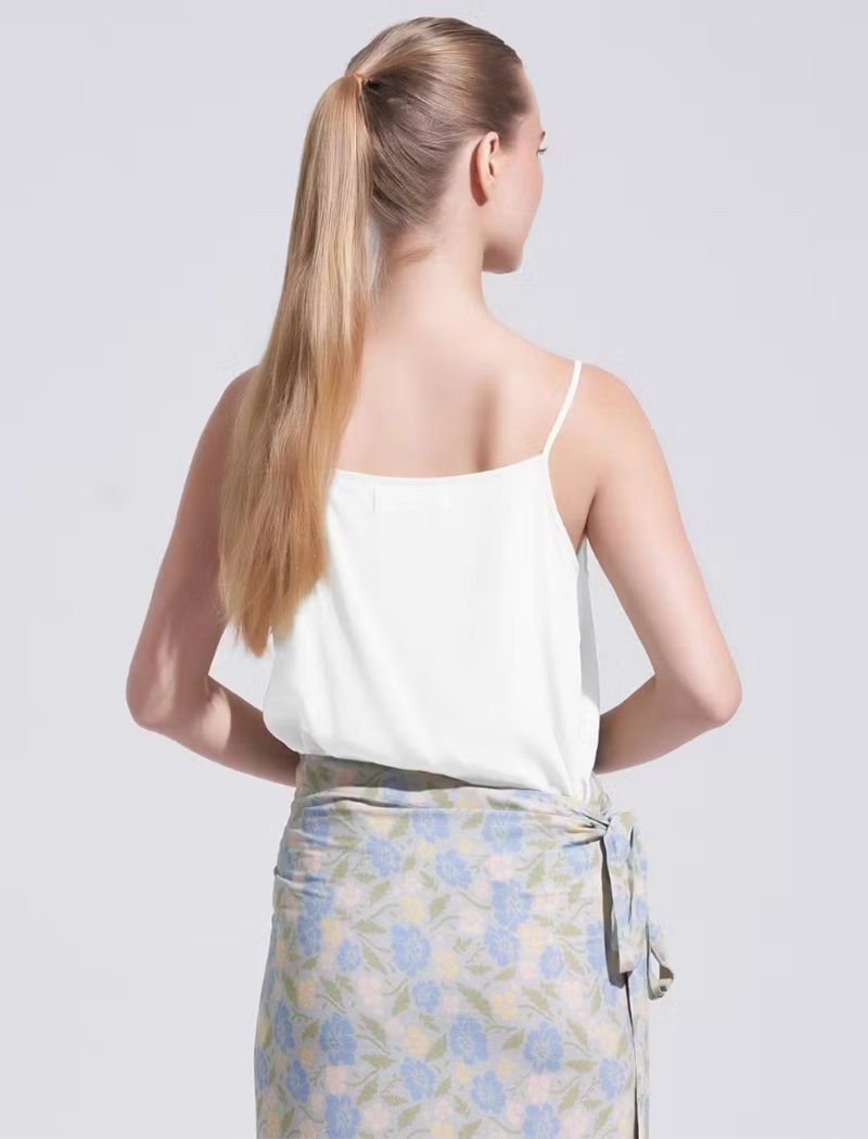 Minimalist Cami top Wanita white, foto 2