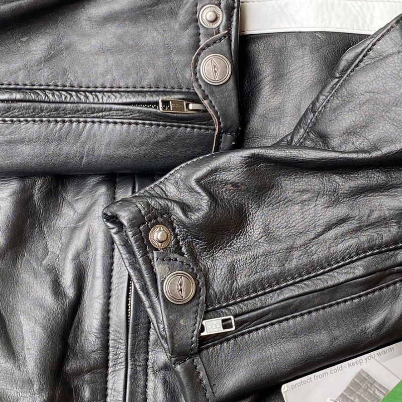 Prexport moto racing leather jacket, foto 6