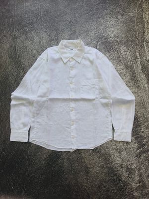 uniqlo linen shirt kemeja linen uniqlo kemeja uniqlo putih