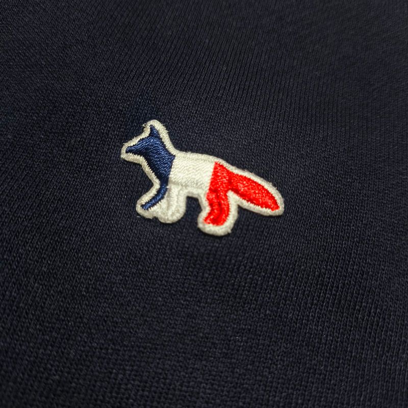 Maison Kitsune fox tricolor patch navy, foto 4