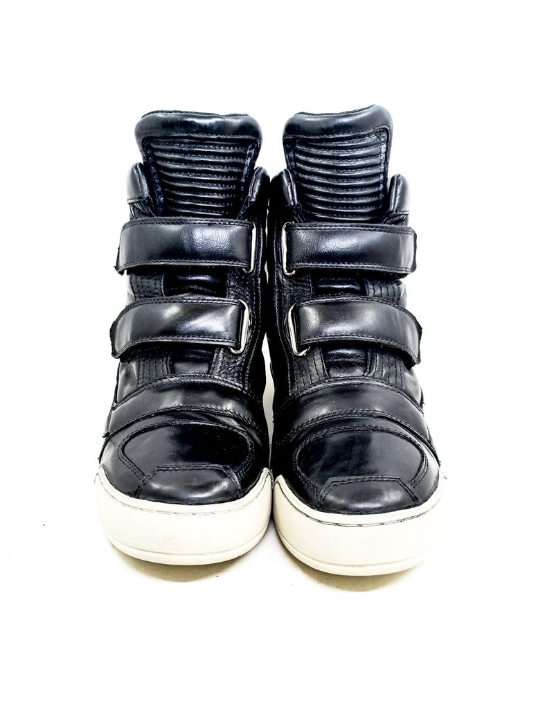 BALMAIN Paris Tabs Leather High-Top Sneakers, foto 3