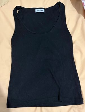 posha black tank top