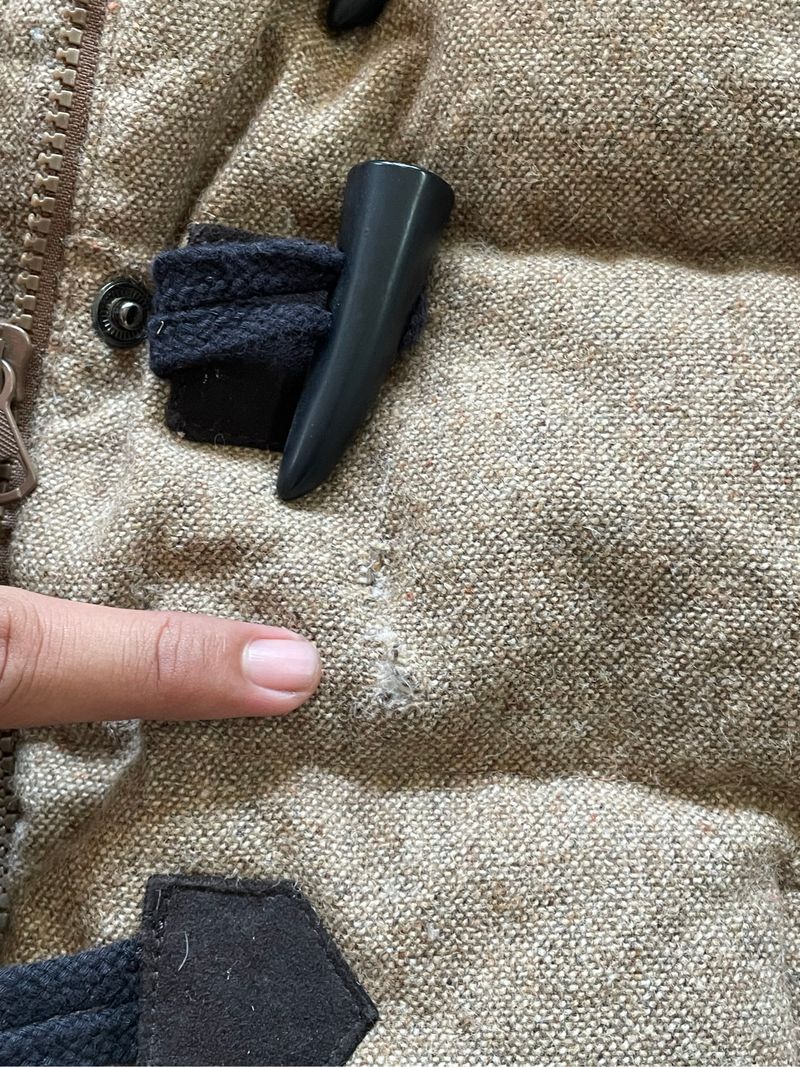 GAP Y2k Napoleon Buckle Clip Down Fur Jacket, foto 8