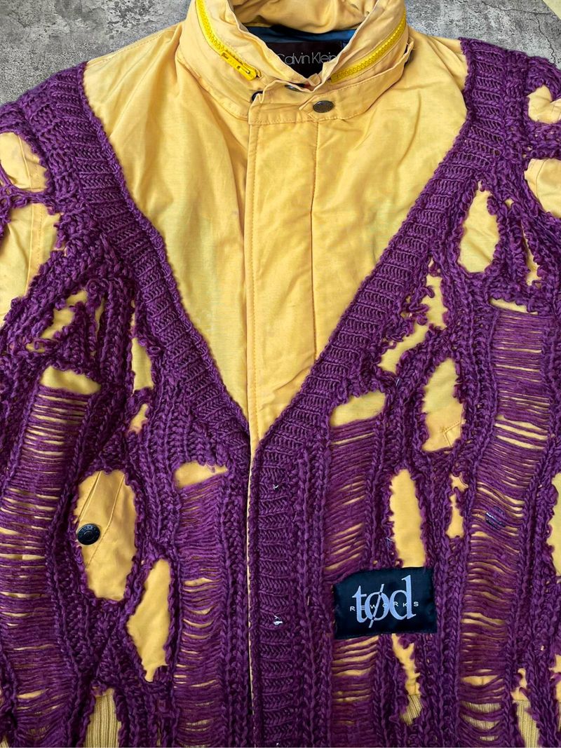 TOD Reworked Distressed Vintage Calvin Klein Jacket Jacket, foto 6