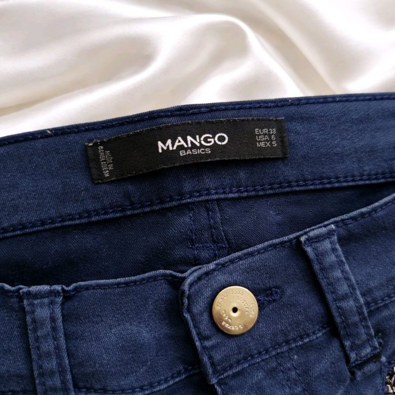 PRELOVED MANGO NAVY TROUSERS SIZE 38, foto 3