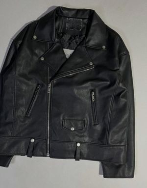 Jaket Kulit Ramones Punk Biker