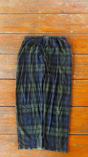 Celana panjang Tartan Polo Raphlauren polar kotak kotak