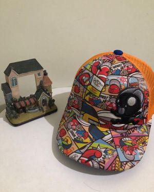 Streetwear Y2K Hat Pria brown yellow