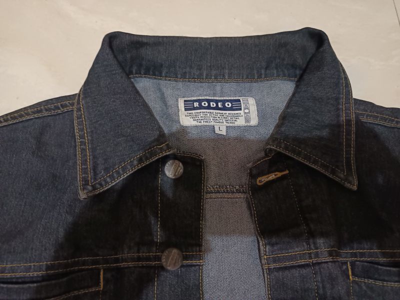 Vintage Denim jacket Pria navy, foto 2