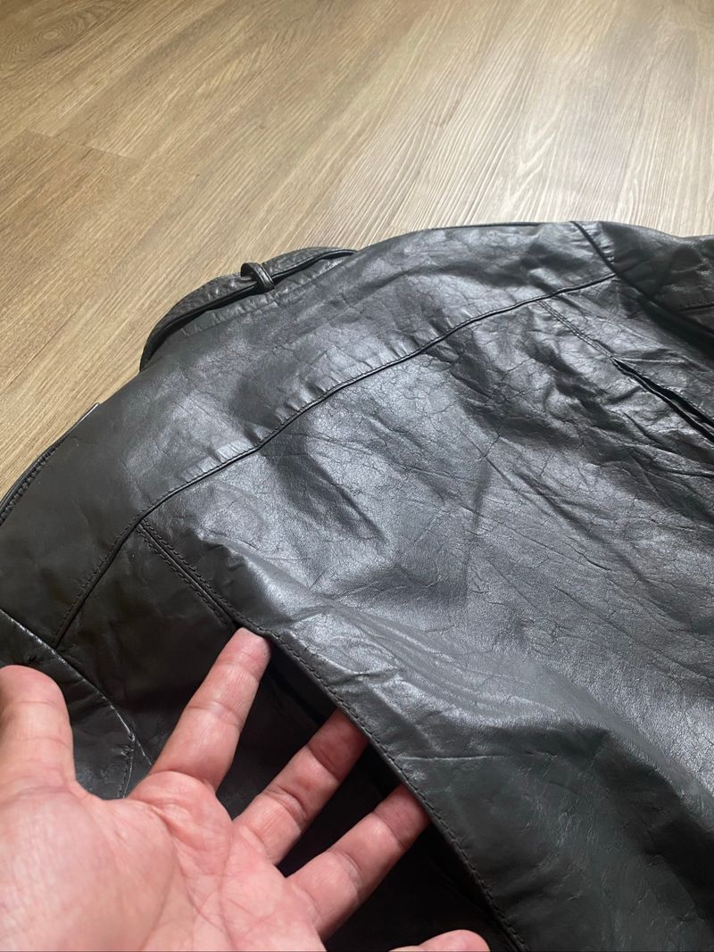 VINTAGE RAMONES & CAFERACER LEATHER JACKET, foto 8