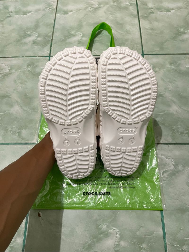 crocs geometri white size 39-40, foto 4