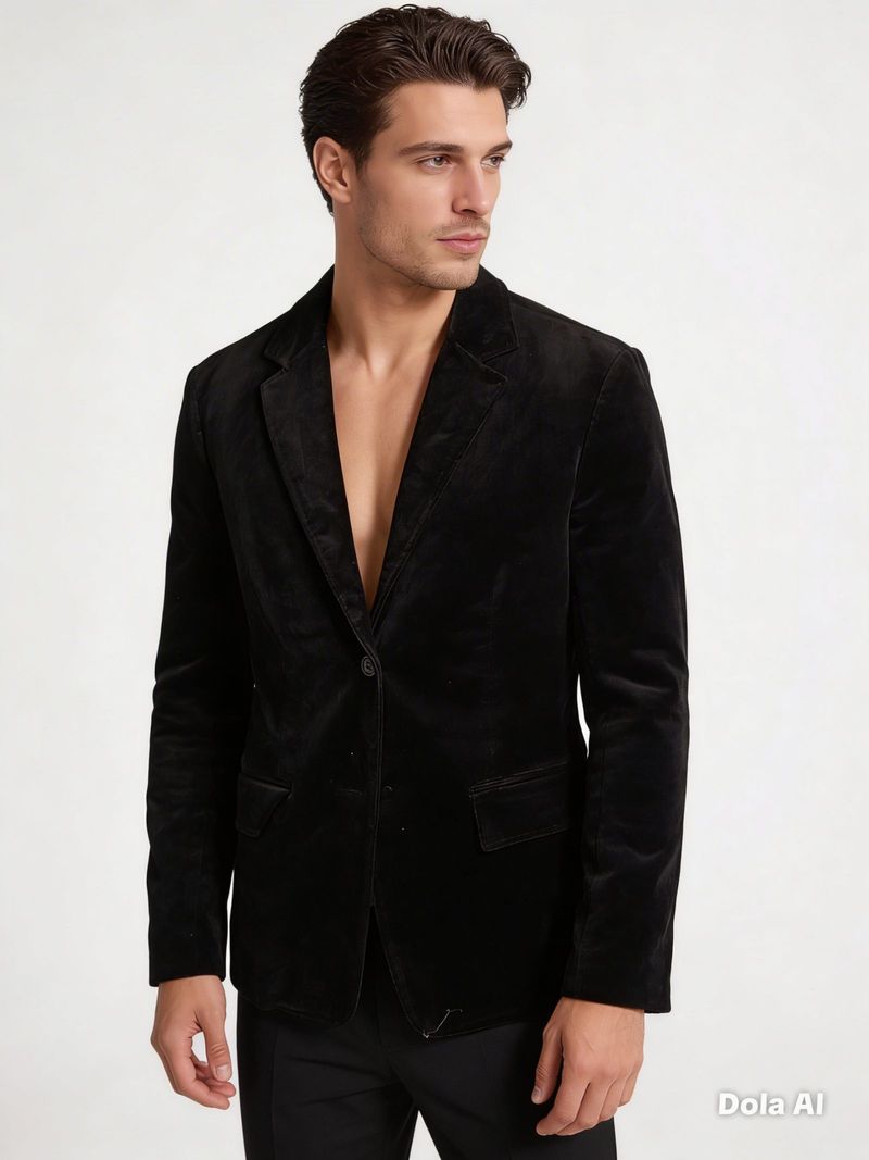Jas formal suede, foto 2