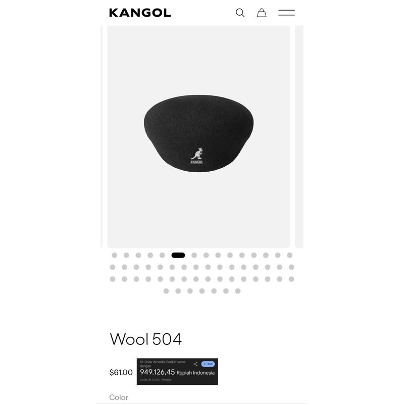 Kangol Luxury Casual Hat Pria black, foto 2