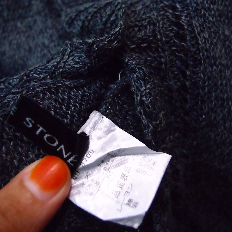 CP104 SIZE M DARK GRAY RAJUT KNIT TIPIS, foto 3