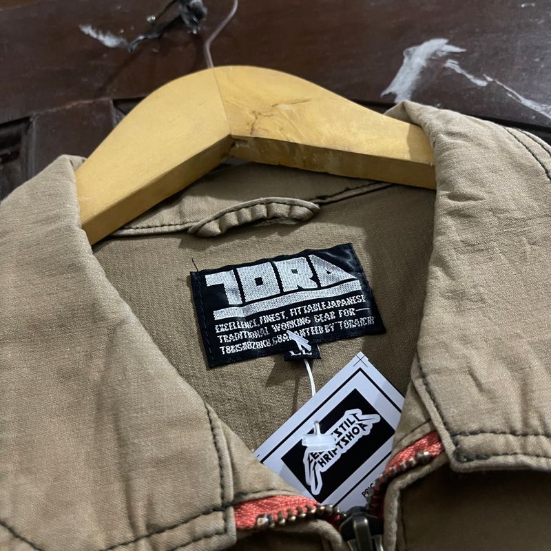 TORA Japan Double Pocket Khaki Canvas Work Jacket, foto 6