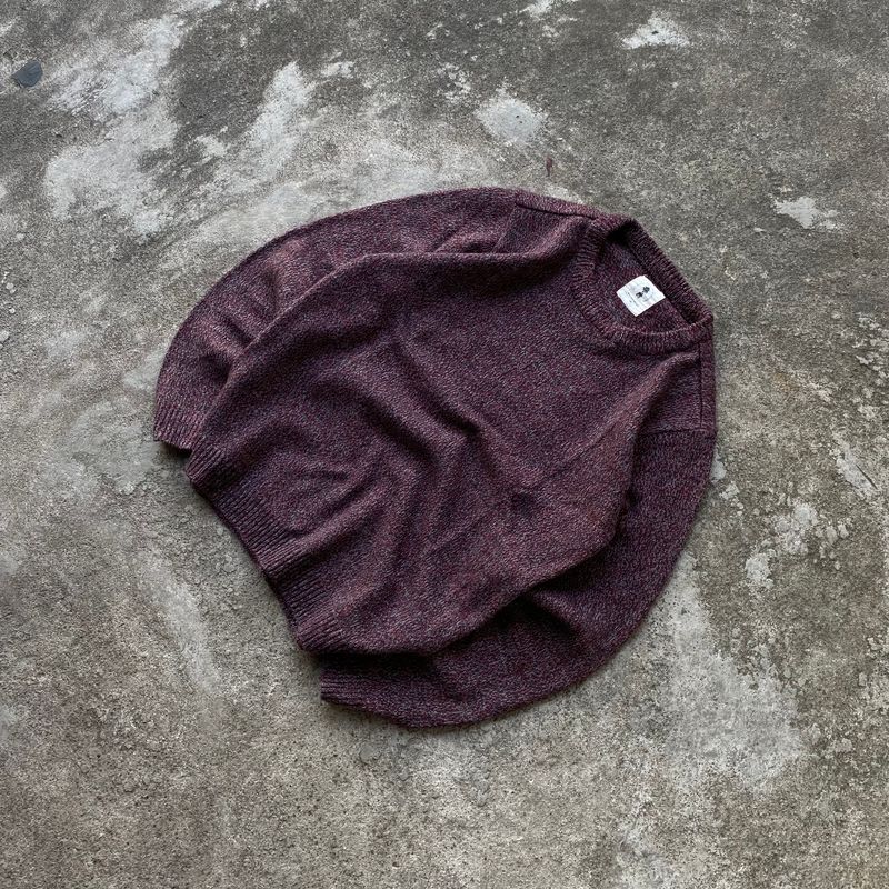Casual Sweater Pria burgundy, foto 3
