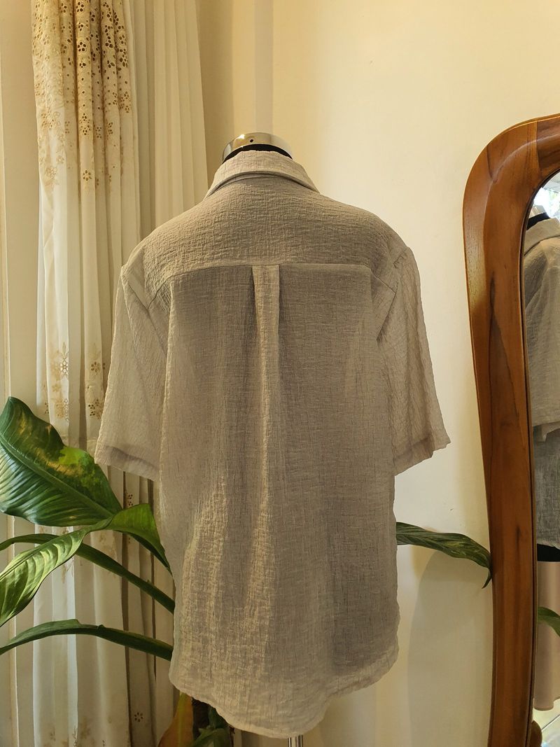 BLOUSE KATUN ABU-ABU, foto 2