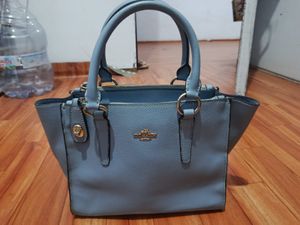 Coach Hand Bag Light Blue