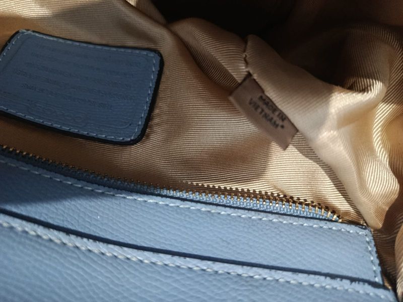 Coach Hand Bag Light Blue, foto 7