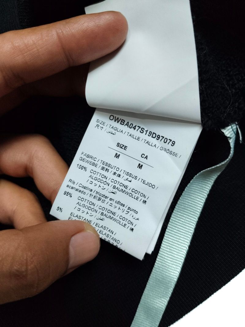 Off White Loose Flowers Printing Black Sweatshirt, foto 8